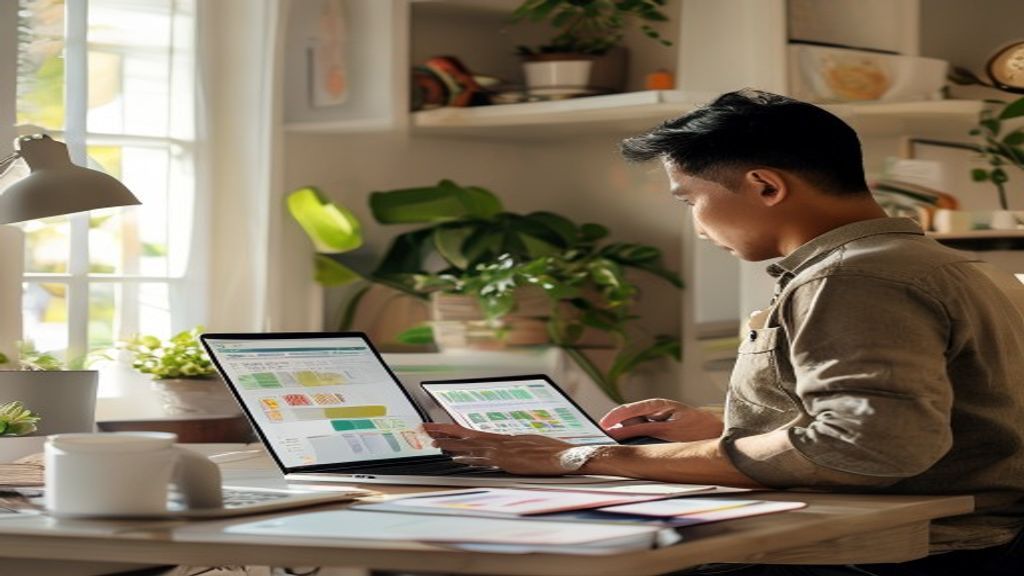 Ilustrasi langkah mudah menjual produk digital online dengan strategi pemasaran, platform, dan pembayaran aman
