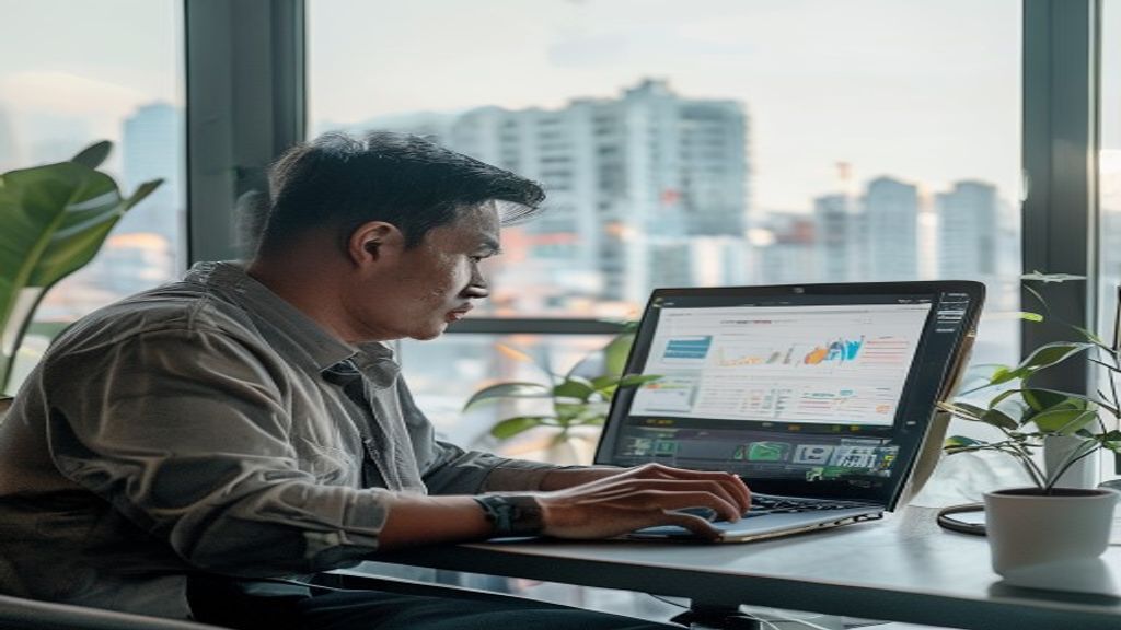 Ilustrasi langkah-langkah menjual produk digital secara online dengan strategi pemasaran efektif