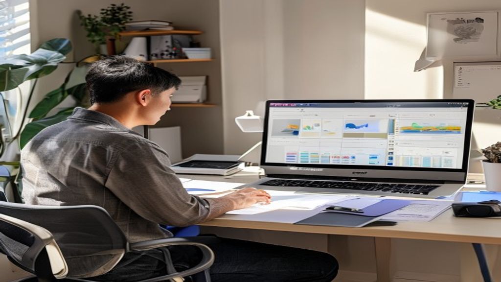 Diagram langkah menjual produk digital online, dari riset pasar hingga sistem pembayaran otomatis