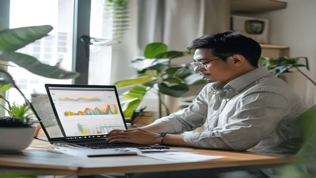 Ilustrasi langkah-langkah menjual produk digital secara online, mulai dari pembuatan hingga pemasaran