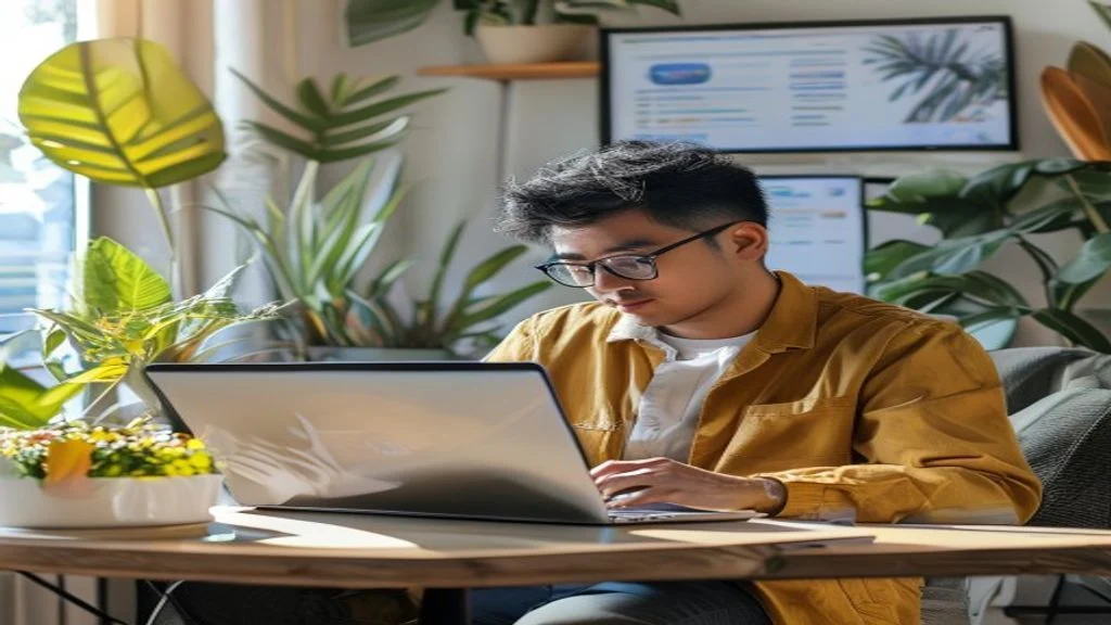 Ilustrasi langkah praktis memulai bisnis online dari nol dengan strategi pemasaran digital dan platform e‑commerce