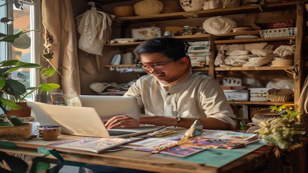 Ilustrasi panduan lengkap bisnis online 2026 bagi pemula, strategi, tools, dan tips sukses digital