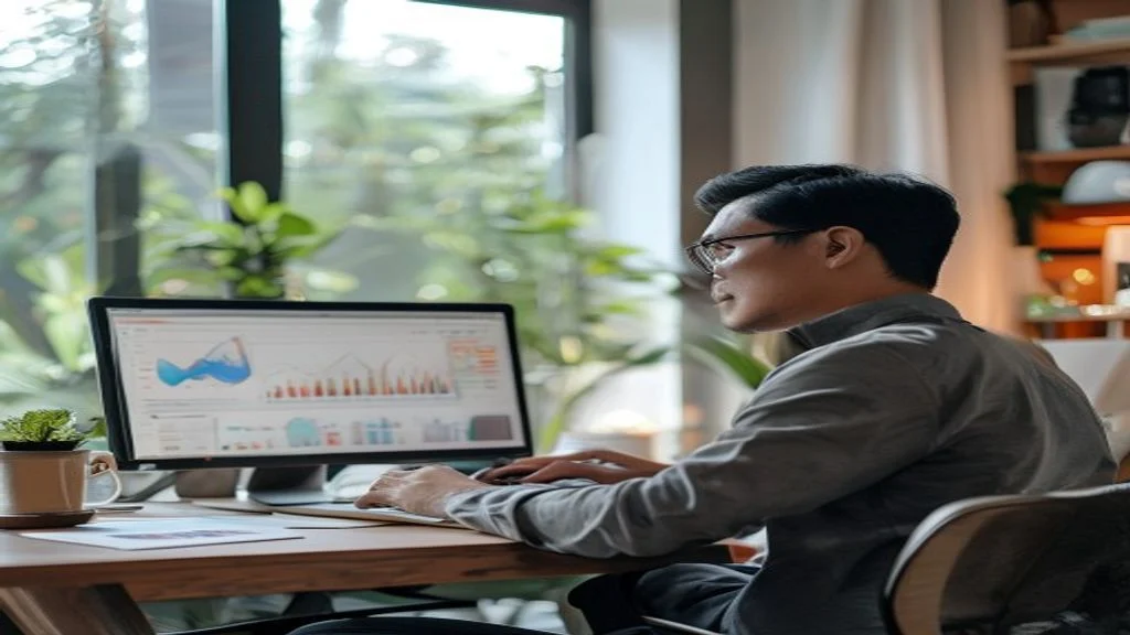 Ilustrasi panduan lengkap bisnis online 2026 bagi pemula dengan strategi pemasaran digital terbaru.