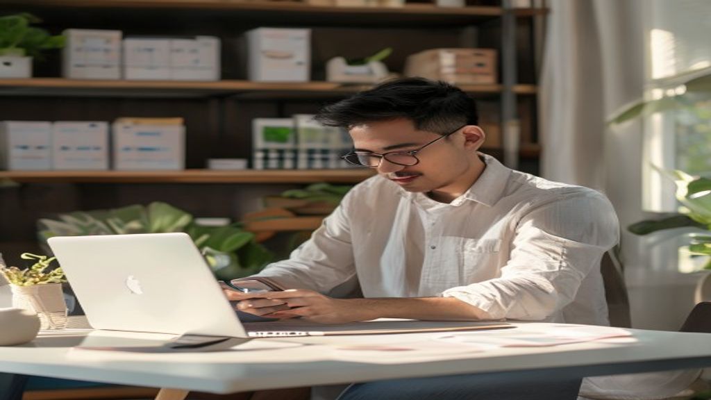 Ilustrasi Panduan Lengkap Bisnis Online untuk Pemula 2026, langkah mudah memulai usaha digital.
