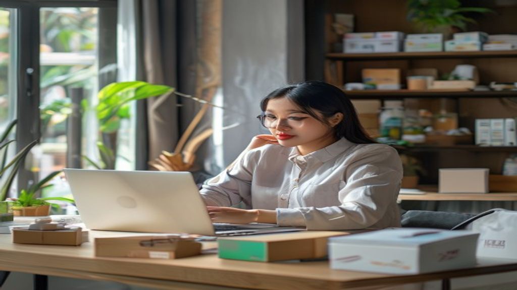 Ilustrasi panduan lengkap bisnis online 2026 bagi pemula, strategi, tips, dan langkah praktis memulai usaha digital