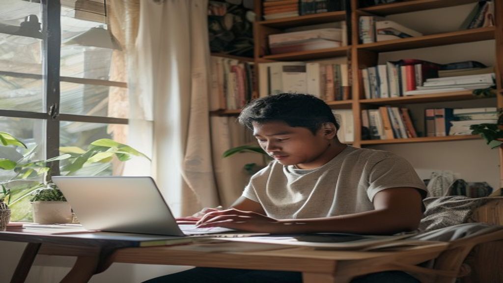 Diagram strategi bisnis online mudah untuk pemula tanpa modal.