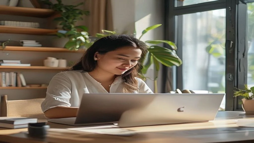 Ilustrasi langkah praktis cara mendapatkan penghasilan tambahan secara online lewat pekerjaan lepas dan bisnis digital
