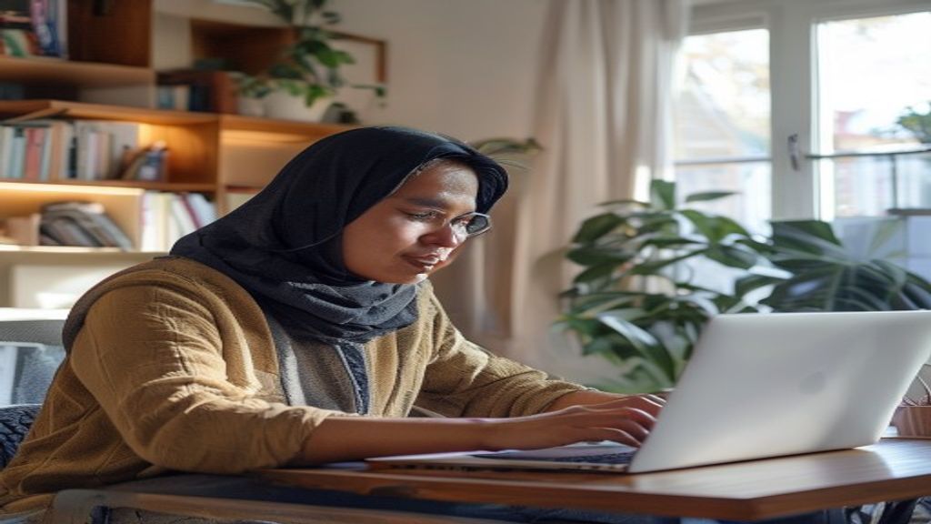 Ilustrasi cara mudah mendapatkan penghasilan tambahan secara online melalui platform digital